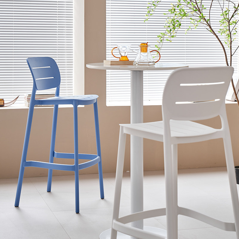 Outdoor Furniture Kitchener - كرسي بار حديث قابل للتكديس، كرسي