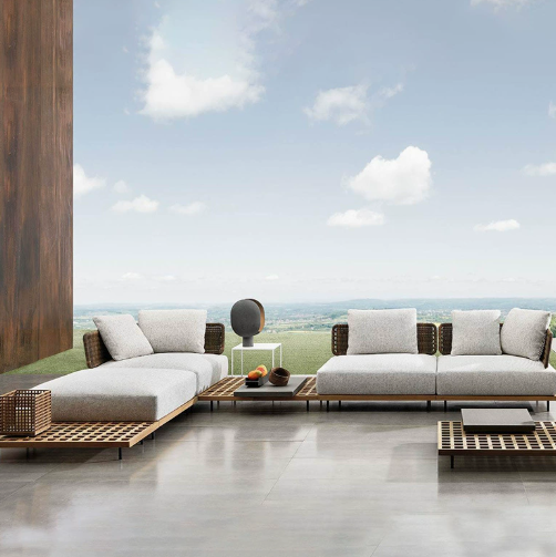 Outdoor Furniture Rattan - # أريكة خارجية من خشب الساج