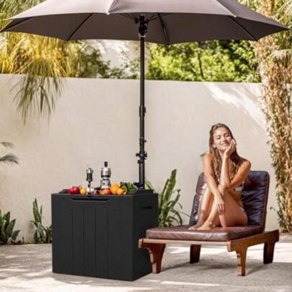 صندوق تخزين خارجي مقاوم للماء  - مراجعة Outdoor Furniture Bench وسعره