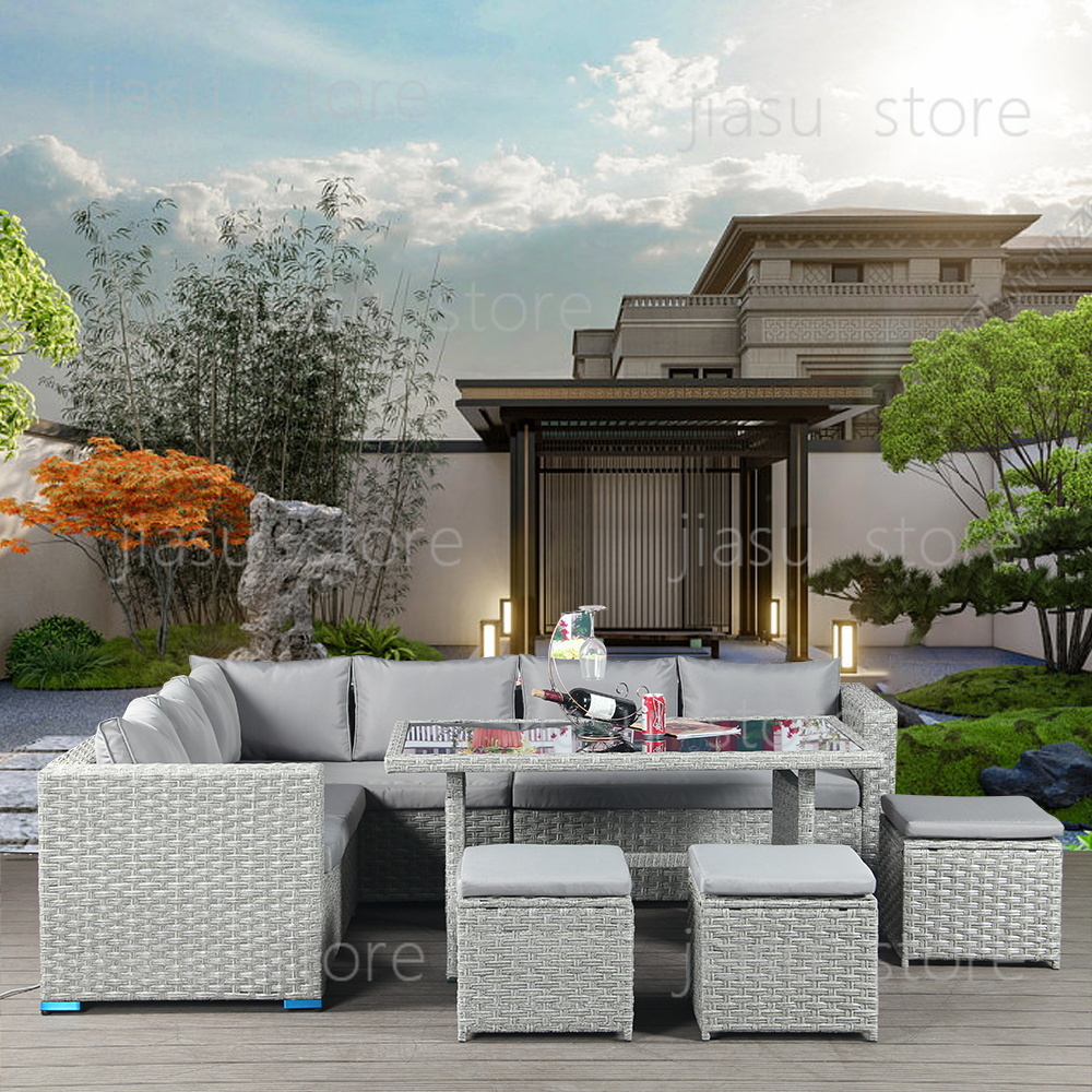 طقم أثاث فناء خارجي من الراتان - مراجعة Outdoor Furniture Rattan وسعره