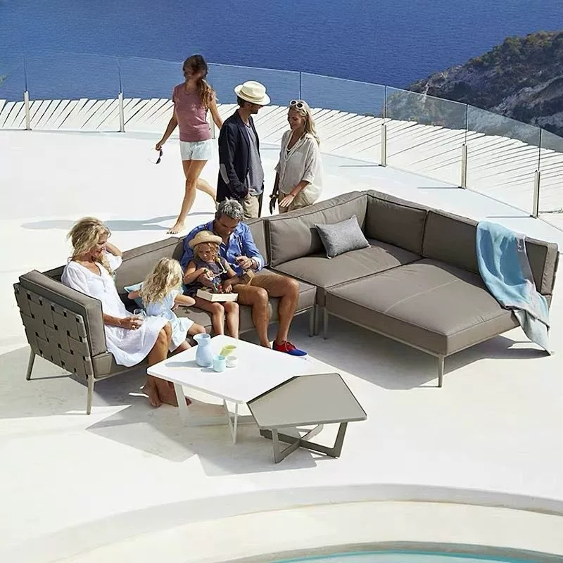 مجموعة أريكة خارجية مع طاولة ق - مراجعة Outdoor Furniture Rattan وسعره