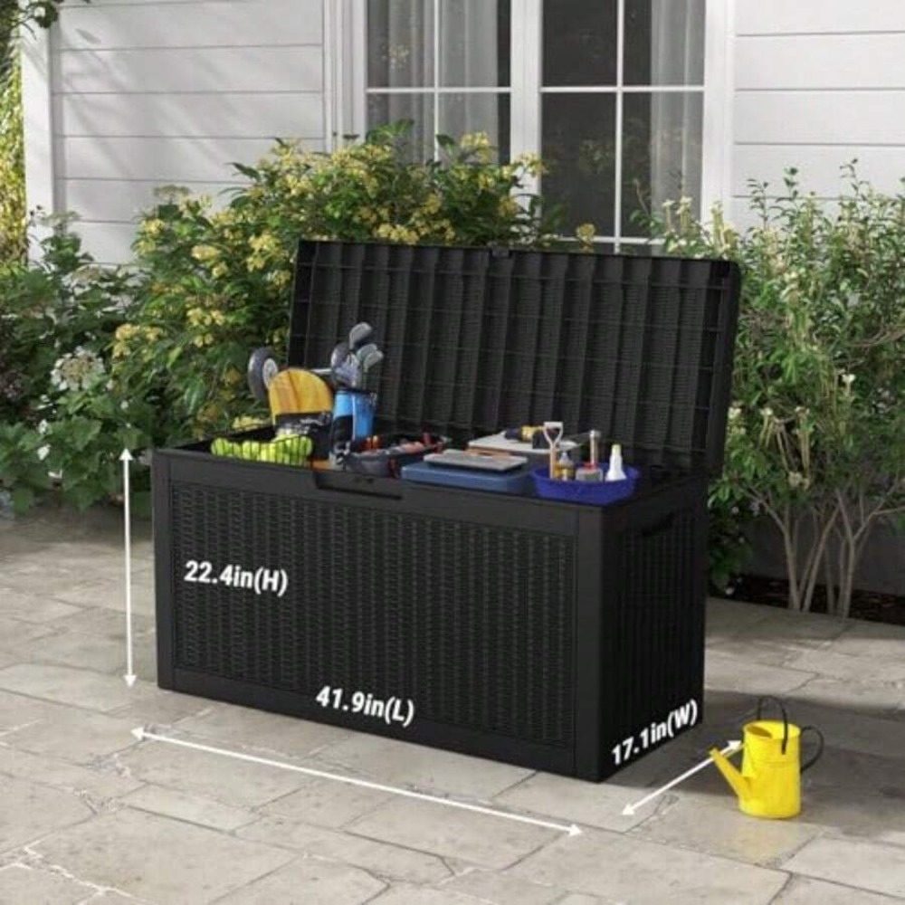 صندوق تخزين خارجي مقاوم للماء  - مراجعة Outdoor Furniture Rattan وسعره
