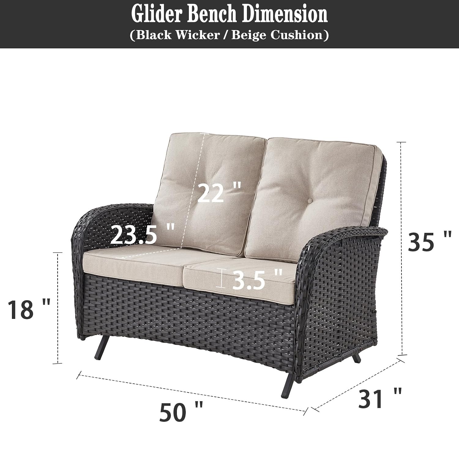 مقعد أرجوحة خارجي للفناء - أري - مراجعة Outdoor Furniture Bench وسعره