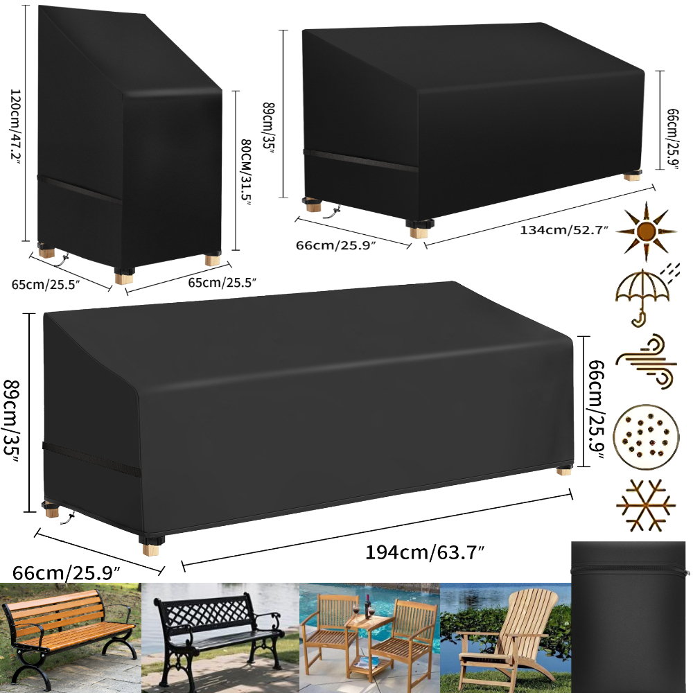 أغطية مقاومة للماء لكراسي الفن - مراجعة Outdoor Furniture Bench وسعره