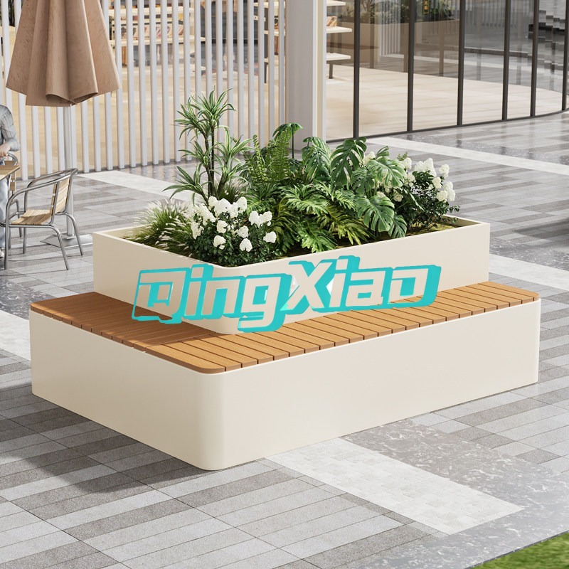 مقعد خارجي مع حوض زرع مدمج، مق - مراجعة Outdoor Furniture Bench وسعره